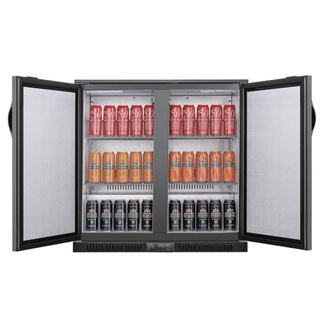 Polar G-series Double Door Back Bar Cooler Solid Door 198 Ltr GE998-A