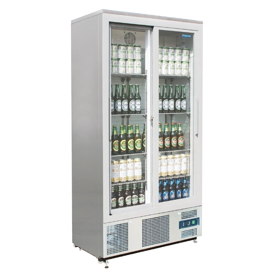 Polar G-Series Sliding Door Upright Bar Fridge 490Ltr CK478-A