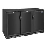 Polar G-series Triple Door Back Bar Cooler Solid Door 320 Ltr - GE999-A