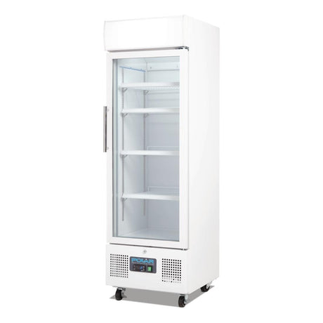 Polar G-Series Upright Display Fridge White 218Ltr DM075-A