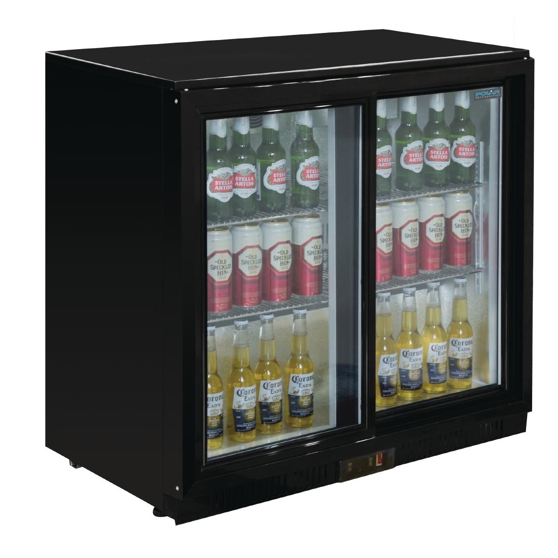 Polar GL010-A G-Series Under Counter Back Bar Cooler with Sliding Doors 198Ltr