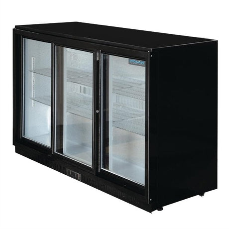 Polar GL013-A G-Series Under Counter Back Bar Cooler with Sliding Doors 320Ltr