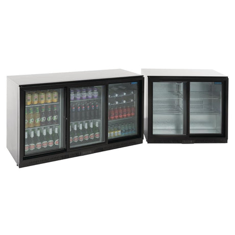 Polar GL013-A G-Series Under Counter Back Bar Cooler with Sliding Doors 320Ltr