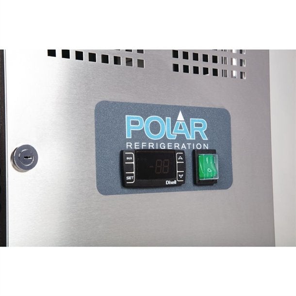 Polar U-Series 2 Door Counter Fridge 282Ltr G596-A