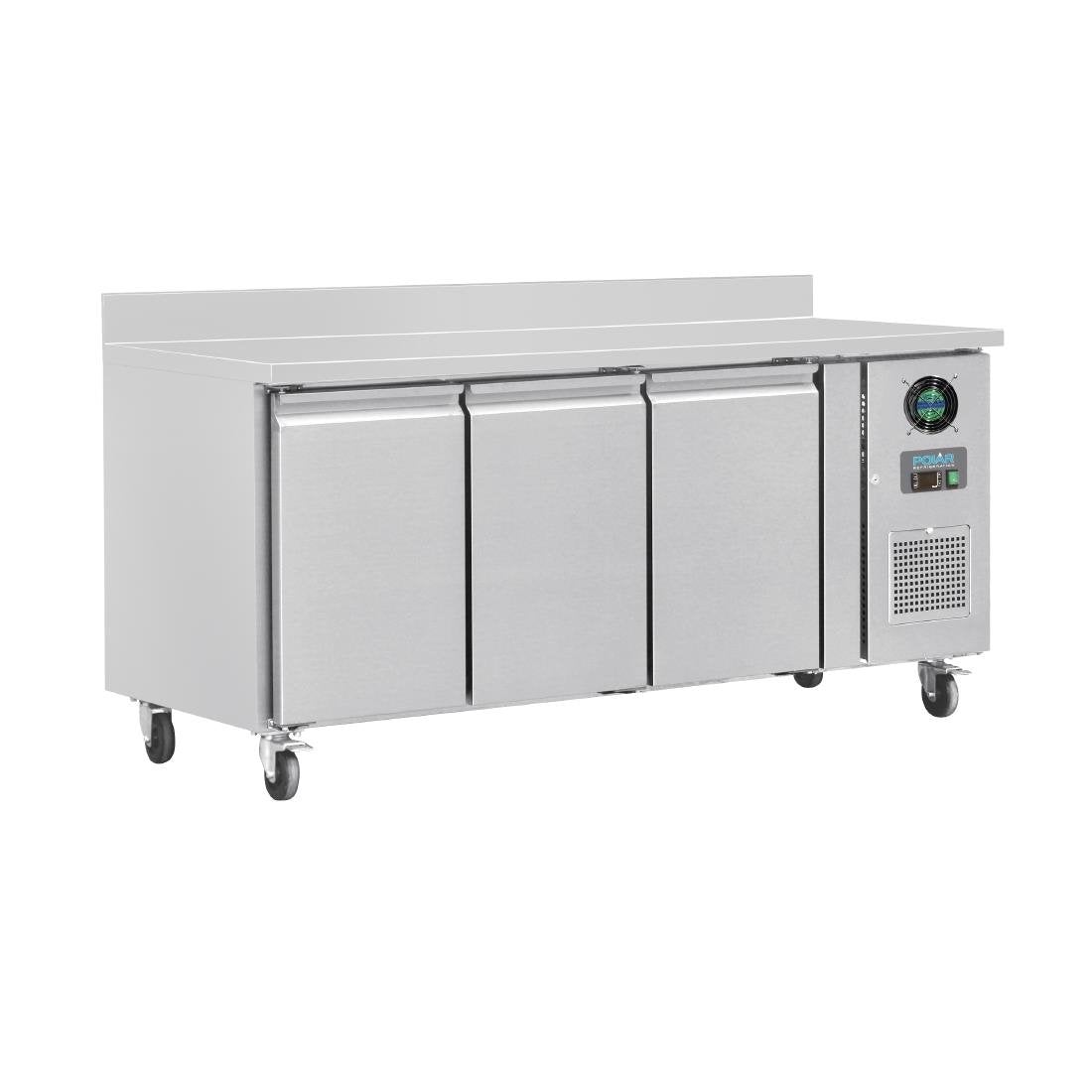 Polar U-Series 3 Counter Door Freezer with Upstand 417Ltr DL917-A