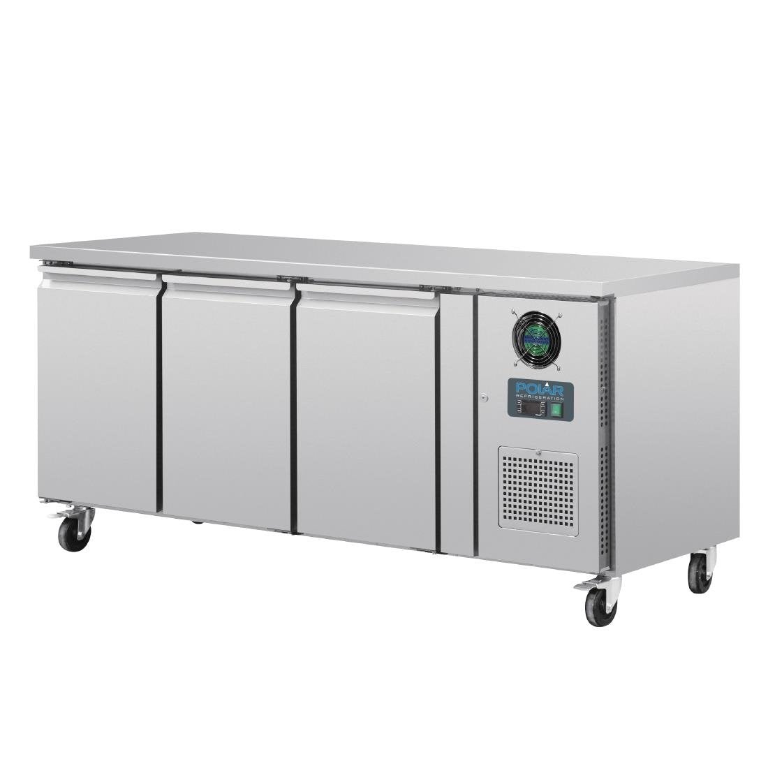 Polar U-Series 3 Door Counter Freezer 417Ltr G600-A