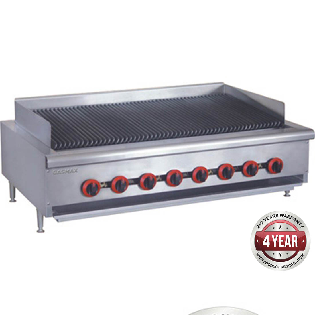 QR-48E Natural Gas 8 Burner Char Grill Top