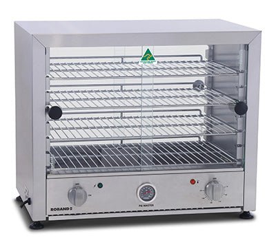 Roband PM50G Pie warmer with glass doors both sides
