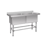 Stainless Steel Double Deep Pot Sink 1410-6-DSB