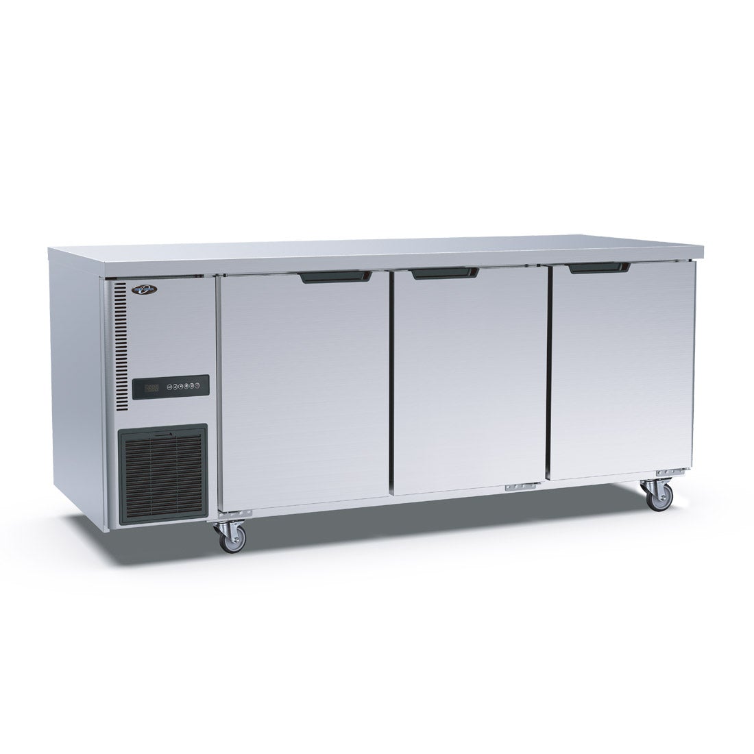 Stainless Steel Triple Door Workbench Fridge - TS1800TN-3D