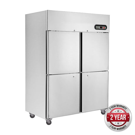 SUC1200 TROPICAL Thermaster 4 x ½ Door SS Fridge