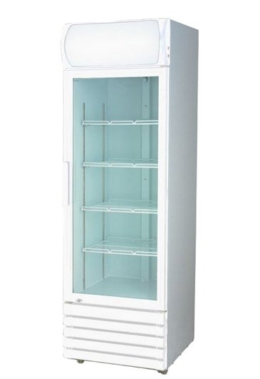 Thermaster 370L Single Glass Door Colourbond Upright Fridge LG-370P