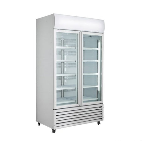 Thermaster 885L Tropicalised Double Glass Door Upright Fridge LG-1000PT