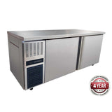 Stainless Steel Double Door Workbench Freezer - TS1800BT