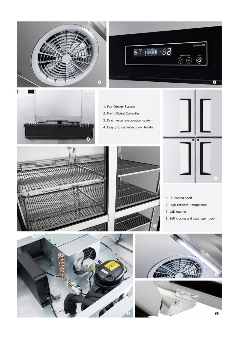 TURBO AIR K-SERIES TOP MOUNT FREEZER / KF25-1(HC)