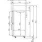 Turbo Air KF45-4G Top Mount Glass Door Freezer