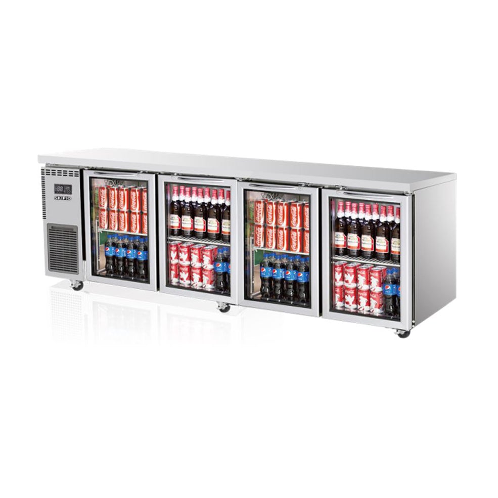 Turbo Air KGR24-4(HC)Fridge Undercounter WITH FOUR Glass Door