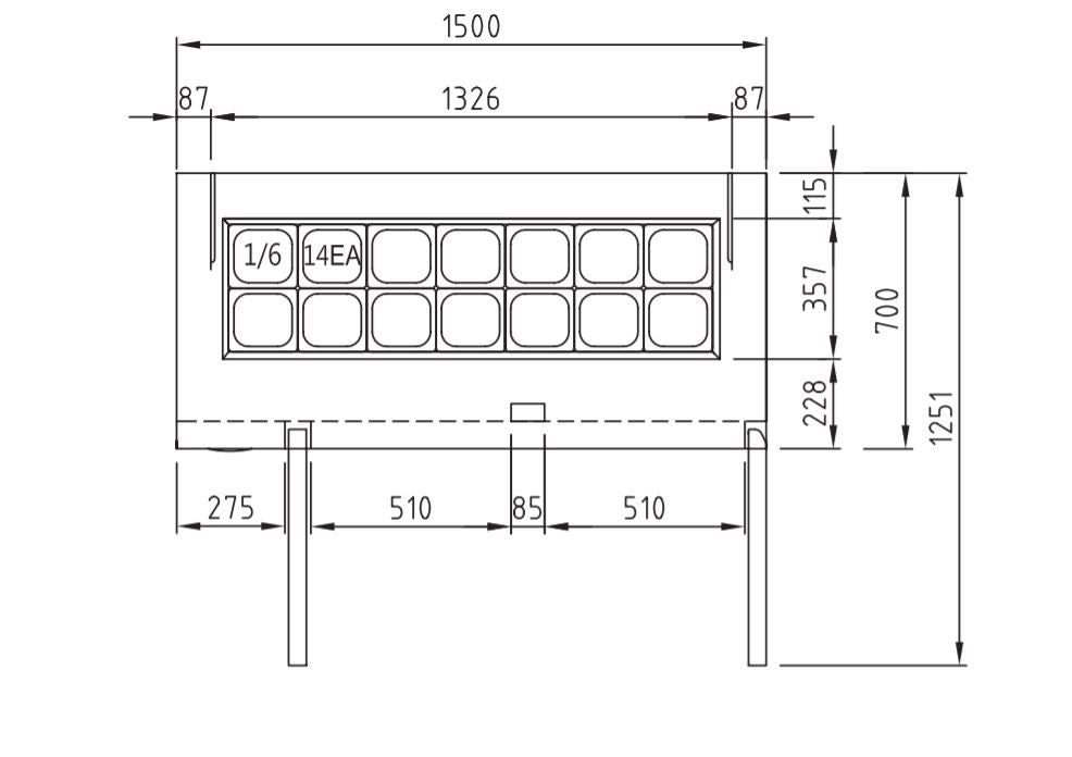 Turbo Air KHR15-2 Salad Side Prep Table Hood Lid