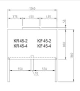 Turbo Air KR45-2 Top Mount Fridge