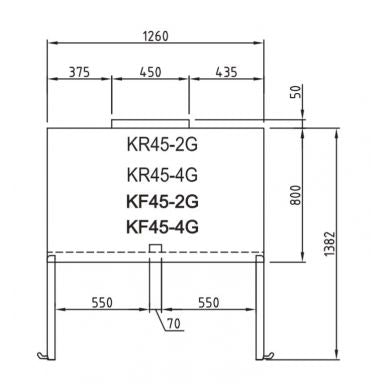 Turbo Air KR45-2G 2 Glass Door Fridge Upright