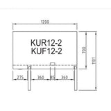 Turbo Air KUF12-2 TWO Door Undercounter Freezer