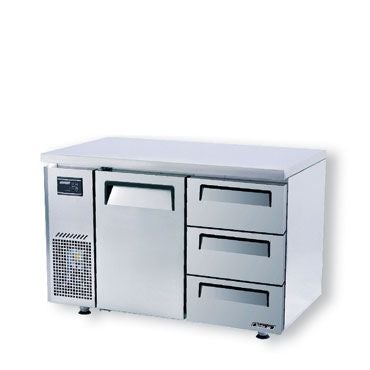 Turbo Air KUF12-3D-3 Drawer Under Counter Side Prep Table Freezer