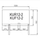 Turbo Air KUR12-2 Two Door Fridge Undercounter