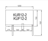 Turbo Air KUR12-2 Two Door Fridge Undercounter