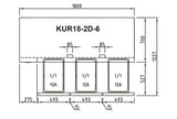 Turbo Air KUR18-2D-6 Undercounter 6 Drawer Chiller / FRIDGE