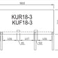 Turbo Air KUR18-3 Under Counter Side Prep Table Fridge