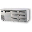 Turbo Air KUR18-3D-6 Drawer Under Counter Side Prep Table Fridge