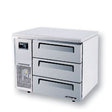 Turbo Air KUR9-3D-3 Drawer Under Counter Side Prep Table Fridge