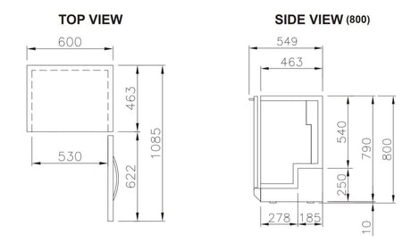 Turbo Air TB6-8H-SWS Fridge Back Bar