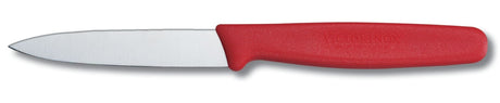 Victorinox Pointed Blade Paring Knife, 8 cm Blade Length, Red 5.0601