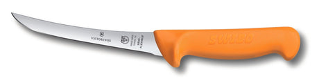 Victorinox Swibo Boning Knife, 16cm, Curved Narrow Blade, Semi-Flexible 5.8404.16