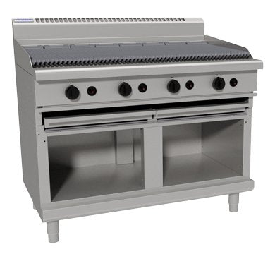 Waldorf 800 Series CHL8120G-CB - 1200mm Gas Chargrill Low Back Version - Cabinet Base