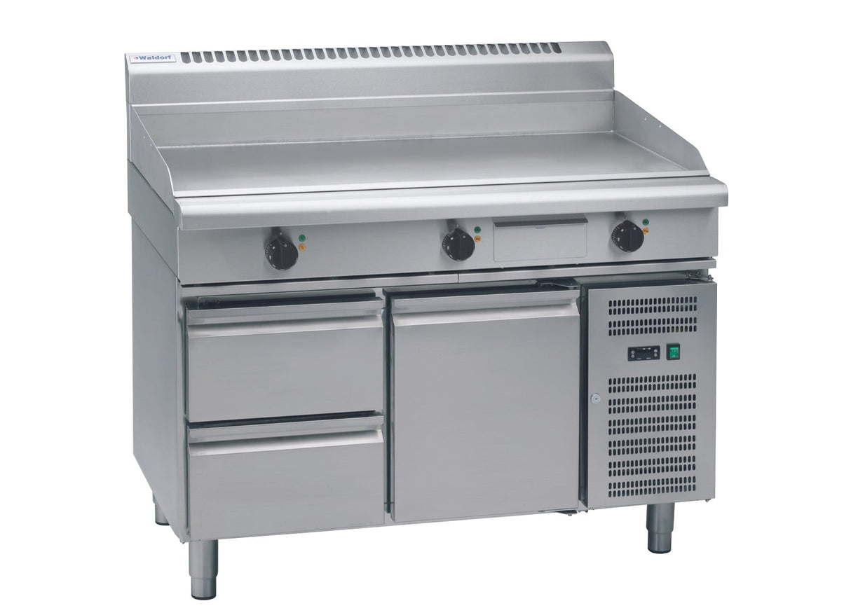 Waldorf 800 Series GP8120E-RB - 120mm Electric Griddle - Refrigerated Base