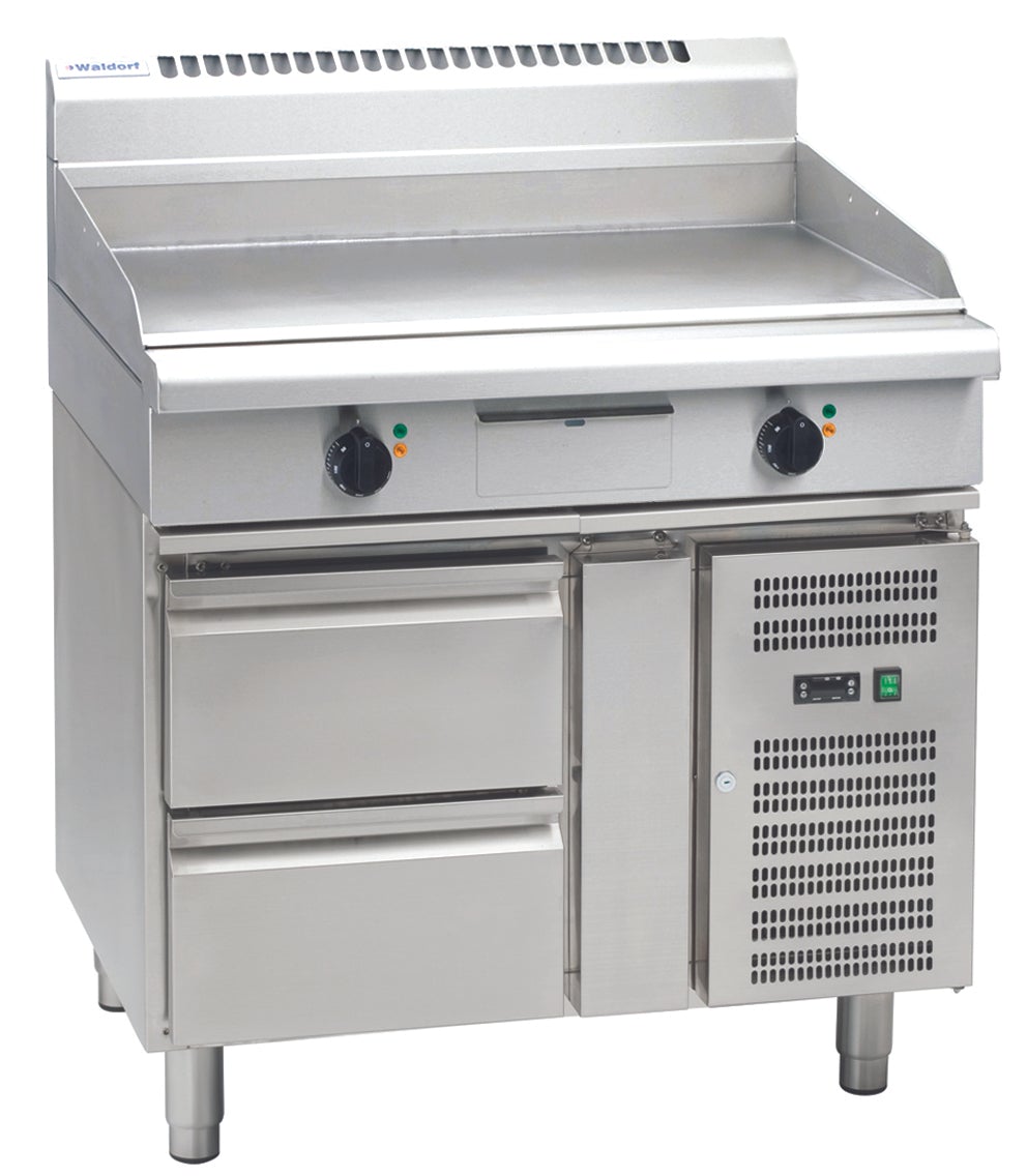 Waldorf 800 Series GP8900E-RB - 900mm Electric Griddle - Refrigerated Base