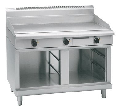 Waldorf 800 Series GPL8120E-CB - 1200mm Electric Griddle Low Back Version - Cabinet Base