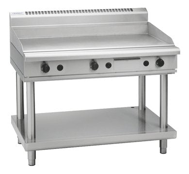 Waldorf 800 Series GPL8120G-LS - 1200mm Gas Griddle Low Back Version – Leg Stand
