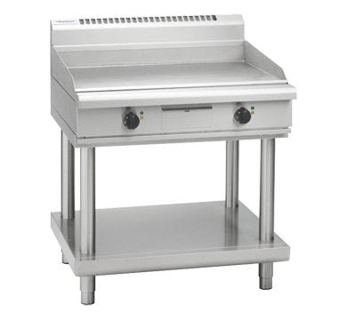Waldorf 800 Series GPL8900E-LS - 900mm Electric Griddle Low Back Version - Leg Stand