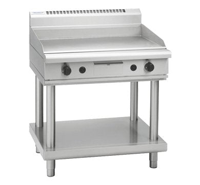 Waldorf 800 Series GPL8900G-LS - 900mm Gas Griddle Low Back Version – Leg Stand