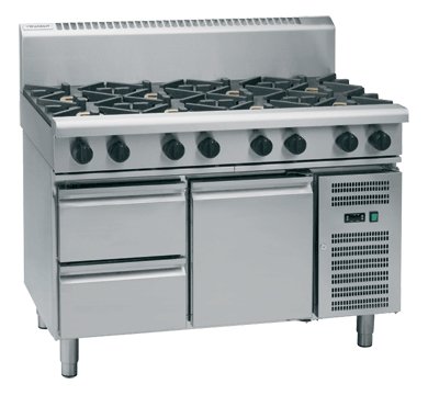 Waldorf 800 Series RNL8800G-RB - 1200mm Gas Cooktop Low Back Version – Refrigerated Base