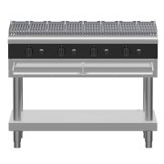 Waldorf Bold CHB8120G-LS - 1200mm Gas Chargrill - Leg Stand