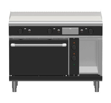 Waldorf Bold GPB8121GE - 1200mm Gas Griddle Electric Static Oven Range