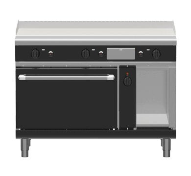 Waldorf Bold GPB8121GEC - 1200mm Gas Griddle Electric Convection Oven Range
