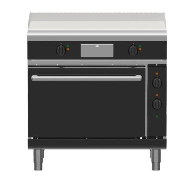 Waldorf Bold GPB8910EC - 900mm Electric Griddle Convection Oven Range