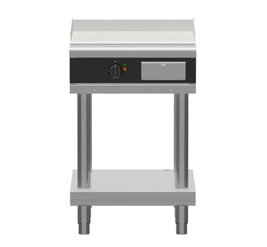 Waldorf Bold GPLB8600E-LS - 600mm Electric Griddle Low Back Version - Leg Stand