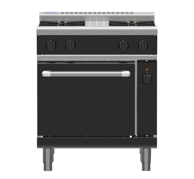 Waldorf Bold RNB8513GEC - 750mm Gas Range Electric Convection Oven