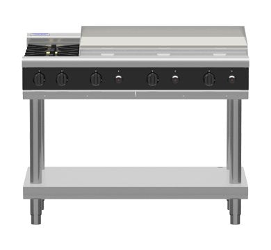 Waldorf Bold RNB8800G-LS - 1200mm Gas Cooktop - Leg Stand